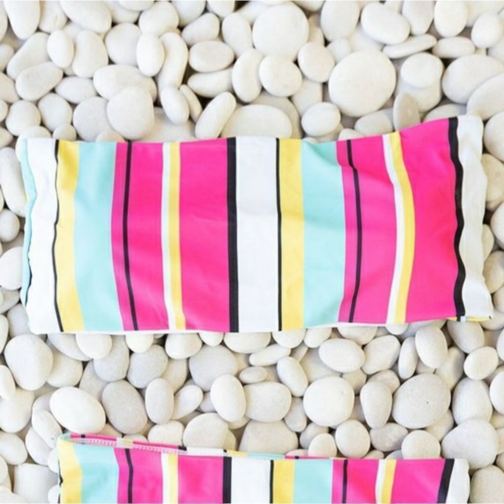 NWT XL: Rainbow Bandeau Bikini High Waist Swimsuit Set - Picture 7 of 10